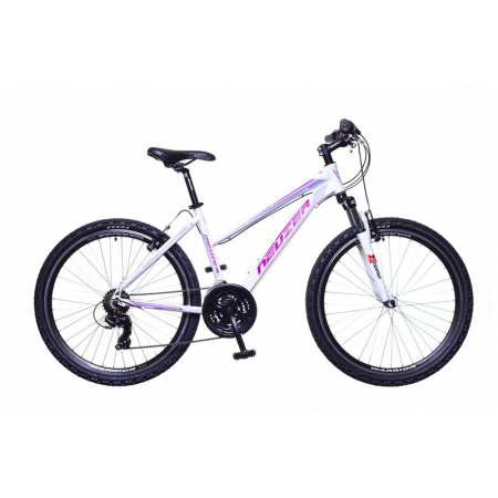 Neuzer Mistral 30 női fehér pink-lila teleszkópos MTB kerékpár